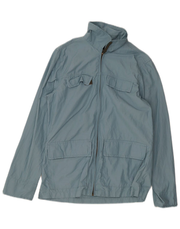 Invicta Womens Utility Jacke UK 10 Small Blaue Baumwolle