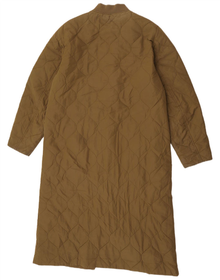 Cos Damen Übergroßer, gesteppter, wattierter Mantel, UK 10, Small, Khaki, Polyester