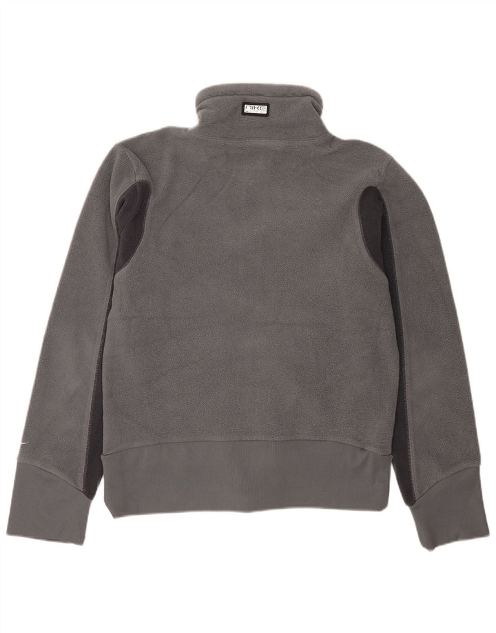 Nike Herren Fleecejacke UK 36/38 Small Grau Polyester