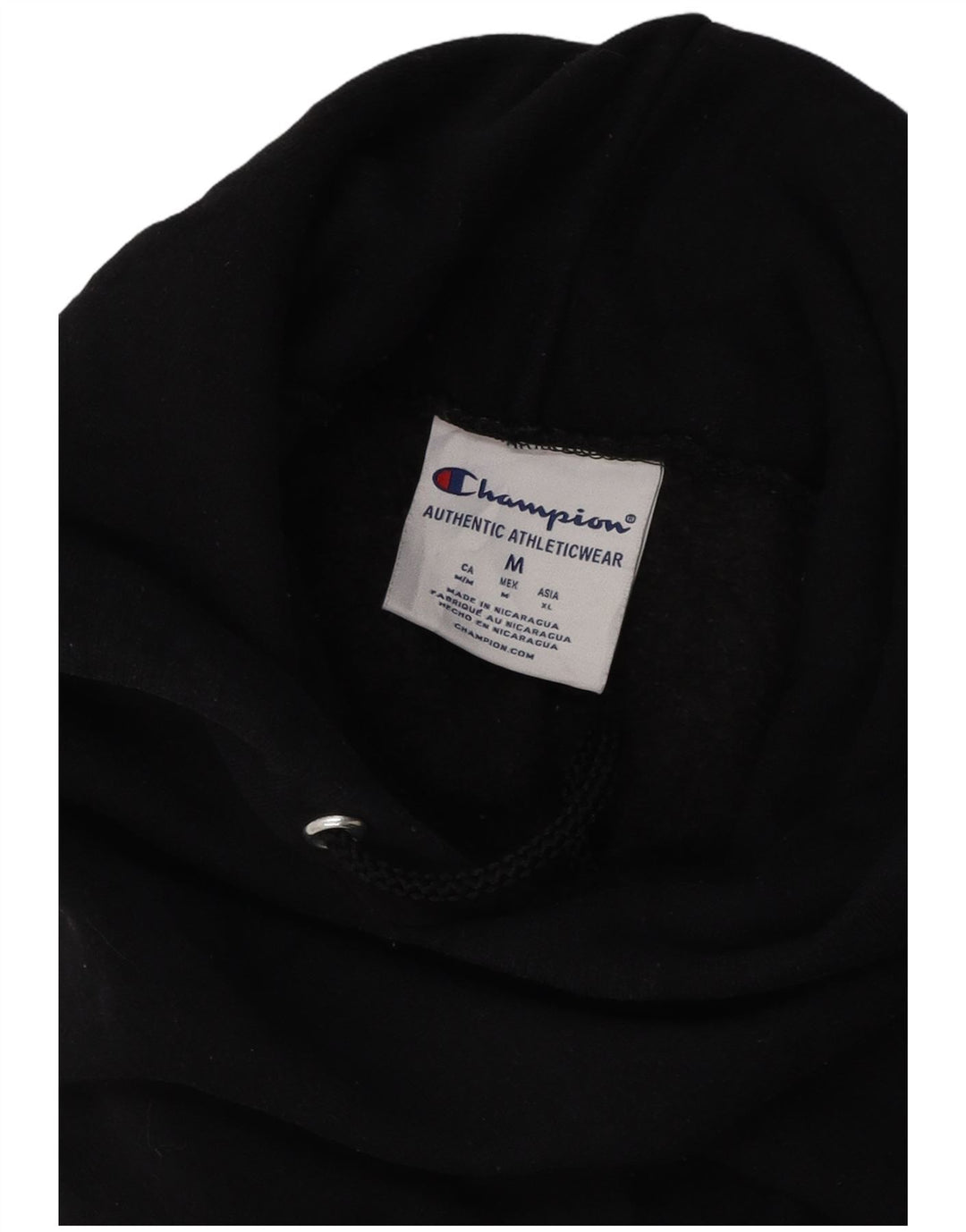 CHAMPION Herren-Kapuzenpullover mit Grafik, mittelschwarz, Baumwolle