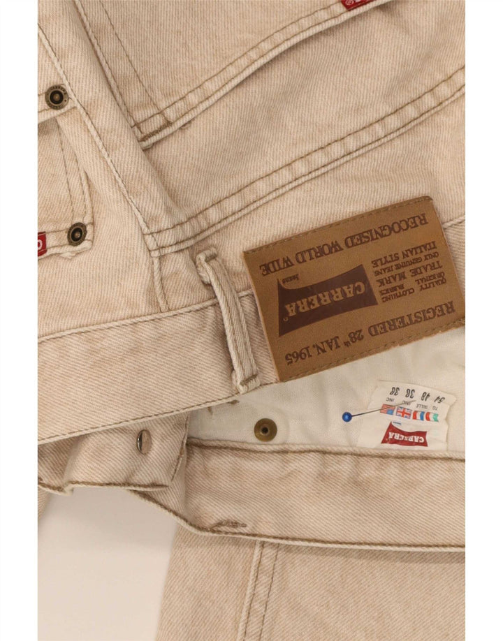 Carrera Herren Straight Jeans W38 L32 Beige Baumwolle