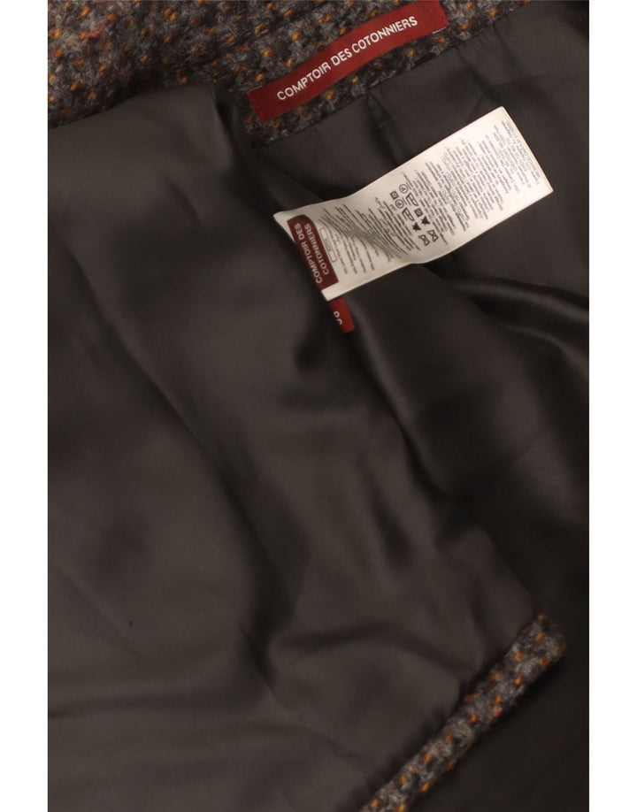 Comptoir Des Cotonniers Damen Zweireihiger Mantel EU 36 Small Grau