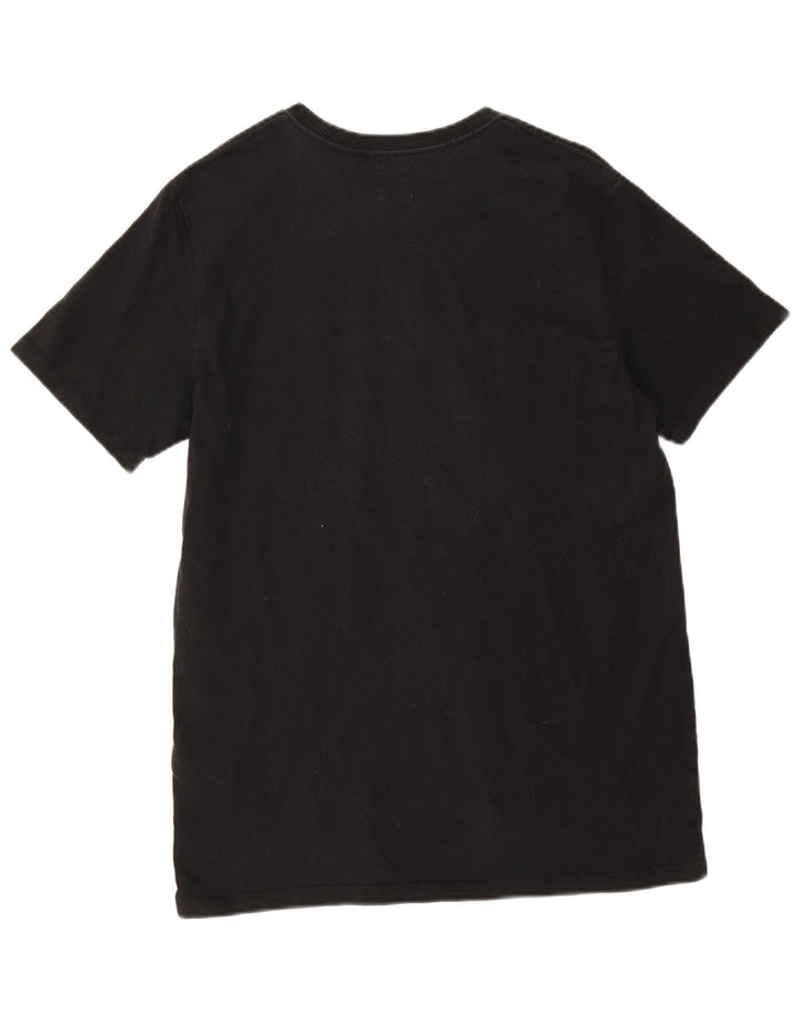 Levi's Herren Standard-T-Shirt-Oberteil aus mittelschwarzer Baumwolle
