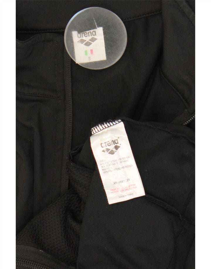 Arena Damen-Trainingsanzugoberteil, Jacke, UK 10, Größe S, Schwarz, Colourblock-Polyester