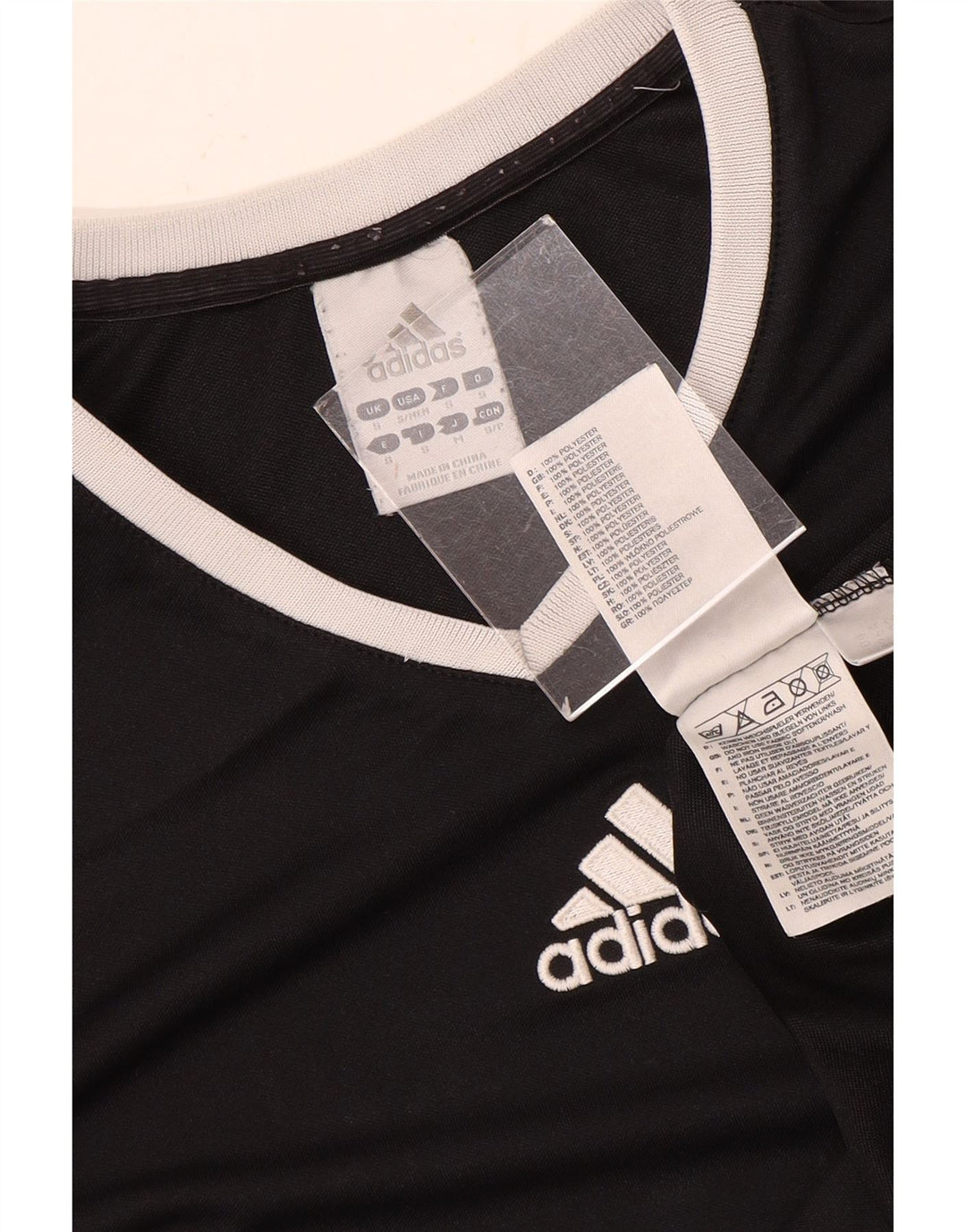 Adidas Herren Climalite T-Shirt Top Small Schwarz Polyester
