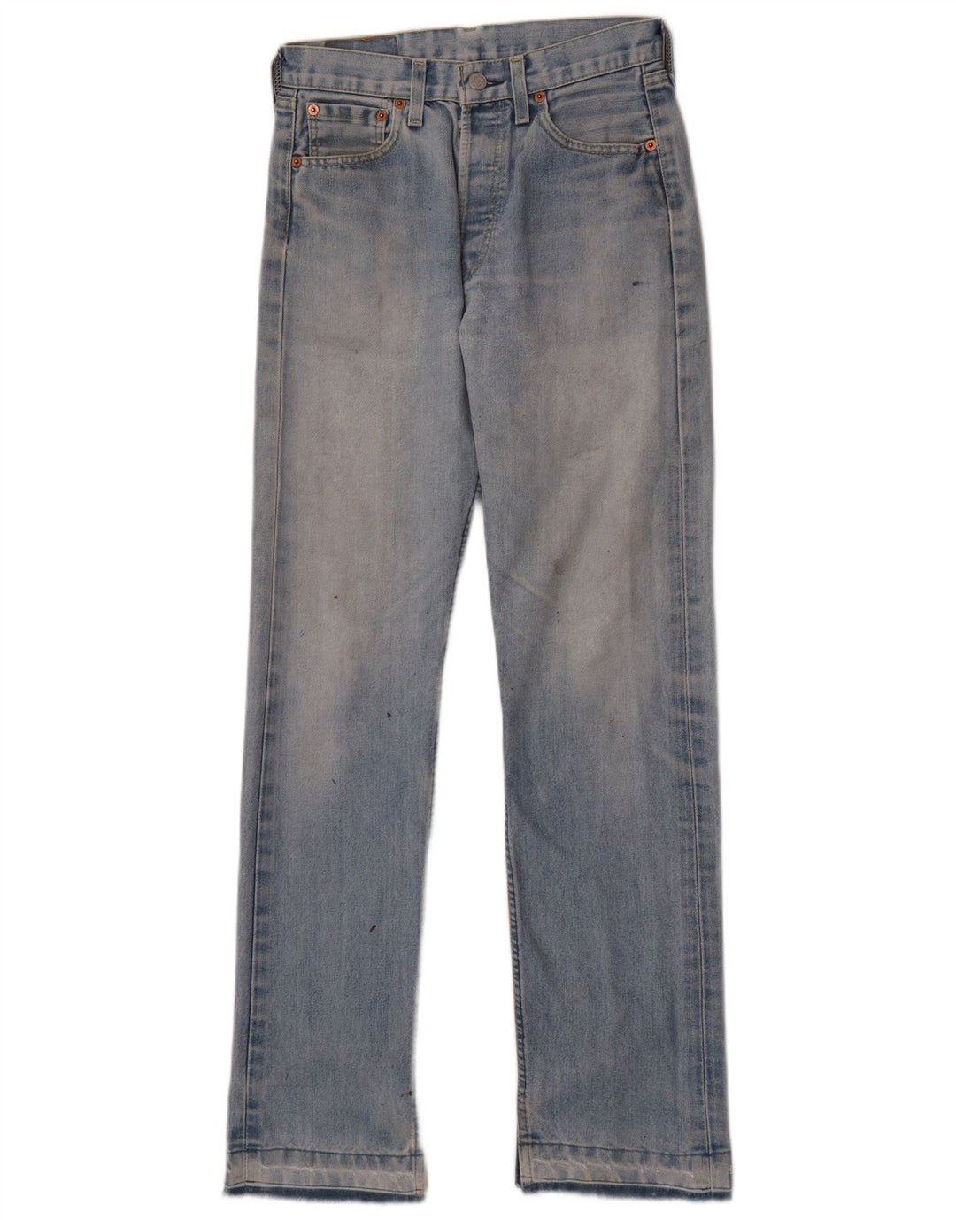 Levi's Damen 501 Straight Jeans W29 L31 Blaue Baumwolle