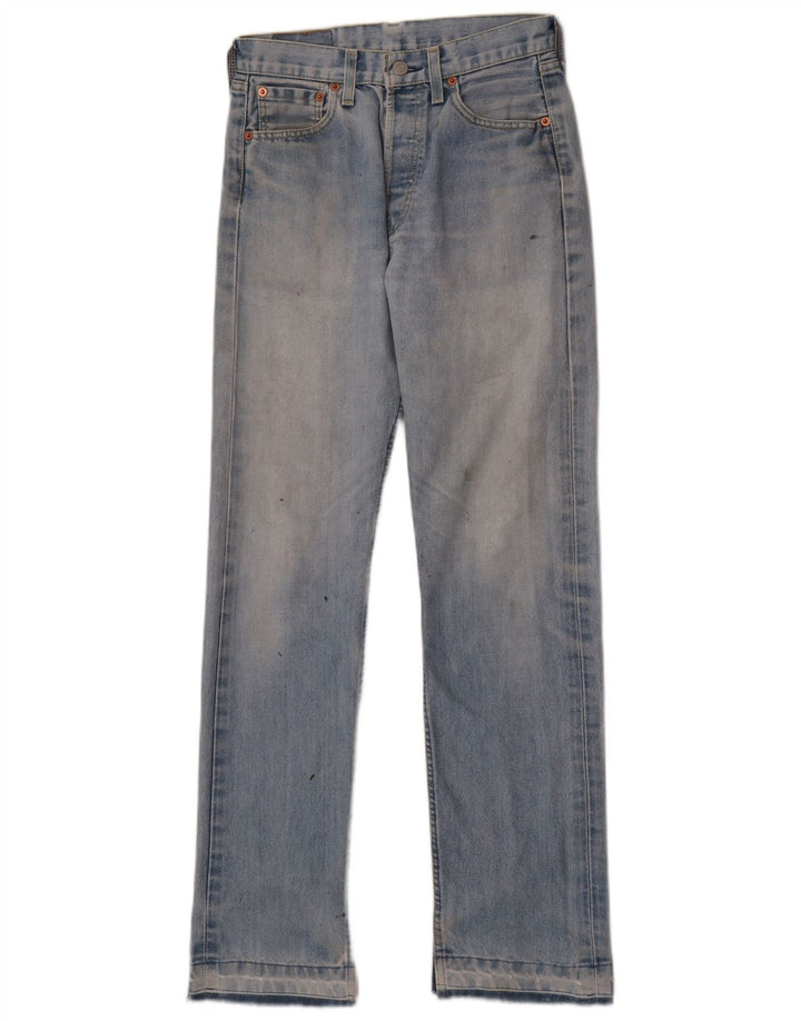 Levi's Damen 501 Straight Jeans W29 L31 Blaue Baumwolle