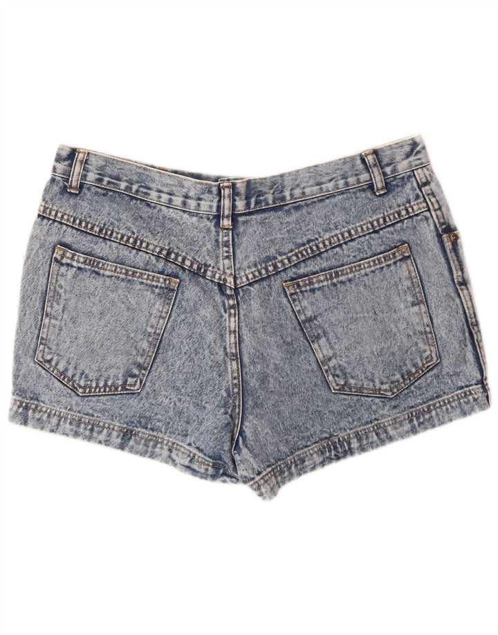 BERTO LUCCI Damen Jeansshorts W34 Große blaue Baumwolle