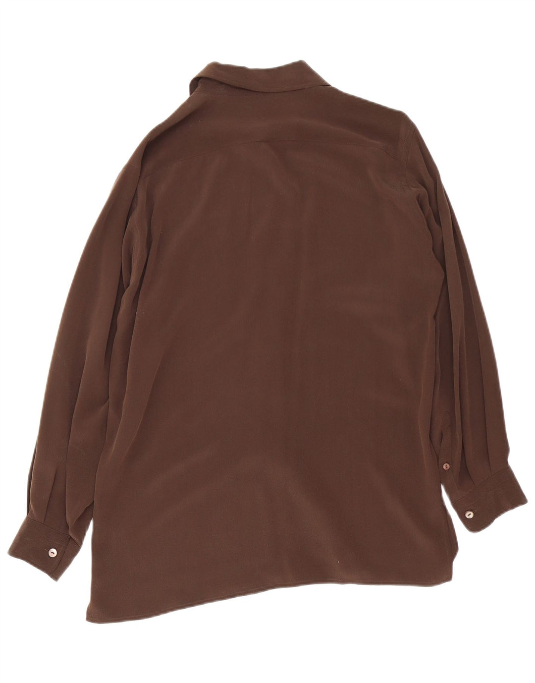 Max Mara Womens Weekend Shirt UK 16 große braune Seide
