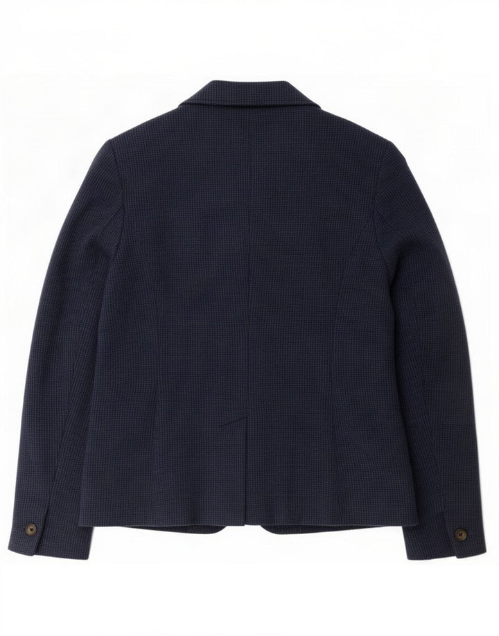 Joules Damen-Blazer mit 2 Knöpfen, Gr. 14, Marineblau, Hahnentrittmuster