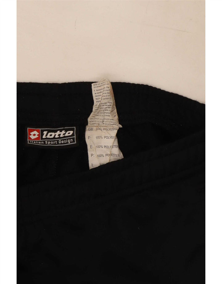 Lotto Herren-Trainingshose mit Grafik, Mittelschwarz, Farbblock-Polyester