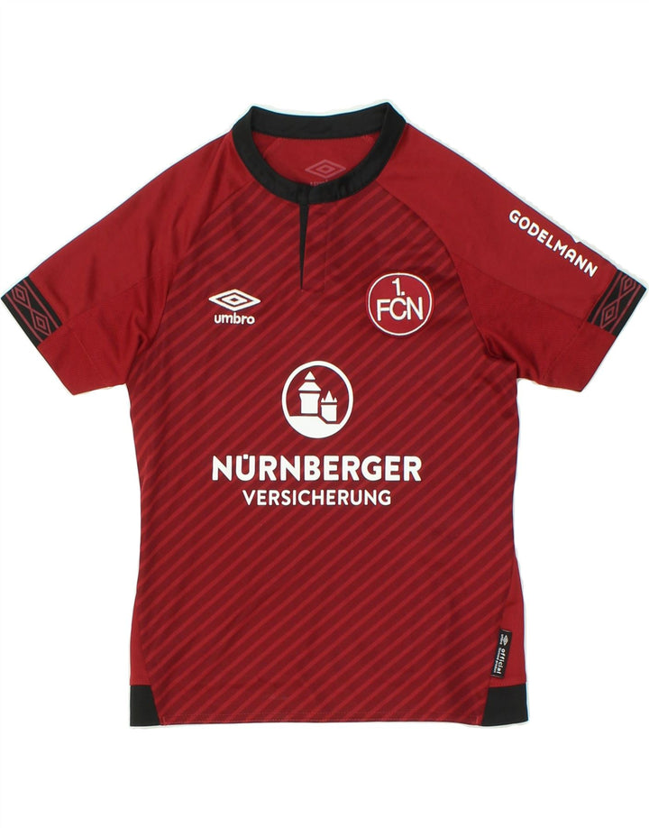 UMBRO Boys Graphic T-Shirt Top 2-3 Years Red Striped Polyester Vintage Umbro and Second-Hand Umbro from Messina Hembry 