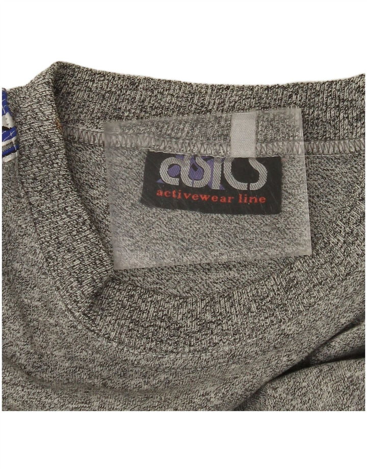 ASICS Herren Graphic T-Shirt Top Small Grau meliert