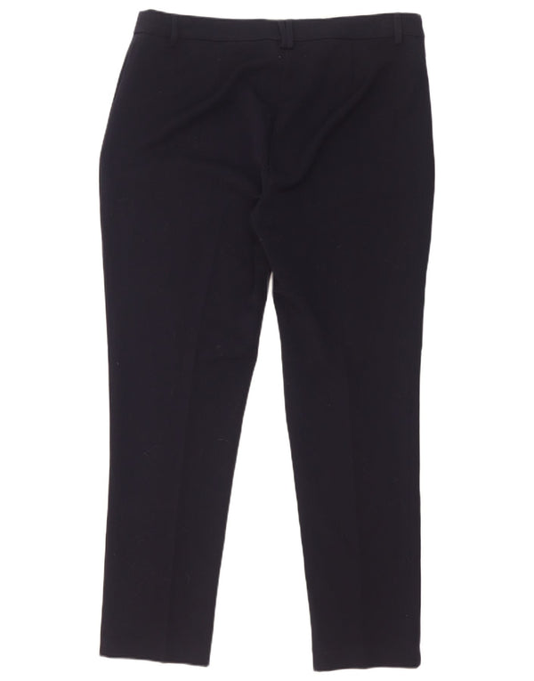 Marks & Spencer Damen Anzughose mit hoher Taille, UK 16, Größe L, W34, L29, Marineblau