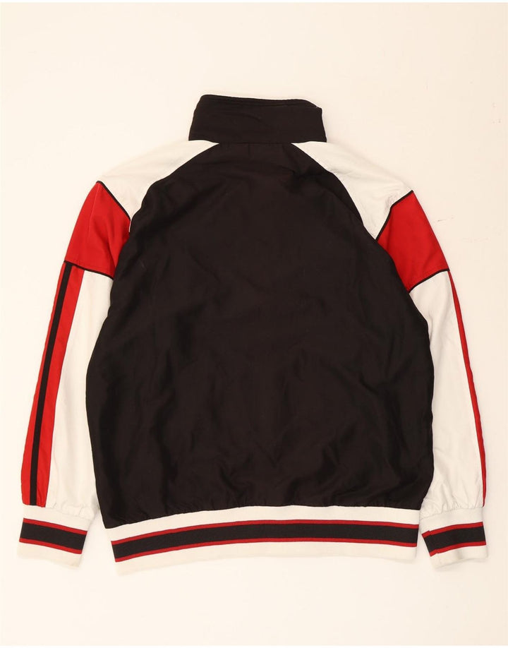 Umbro Herren-Trainingsanzug-Top-Jacke, Mittelschwarzes Colourblock-Polyester
