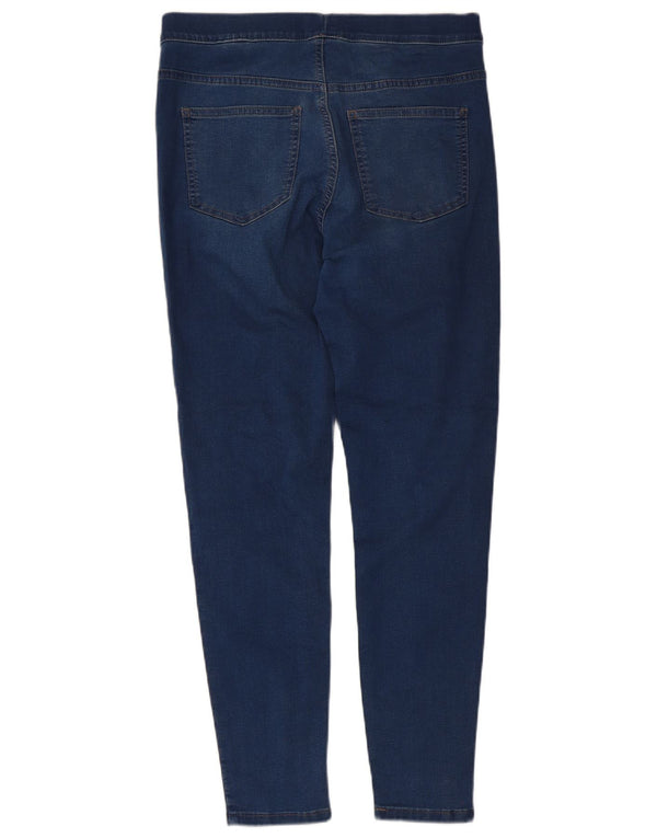 Marks & Spencer Damen Jegging-Jeans UK 12 Medium W30 L27 Marineblau Baumwolle