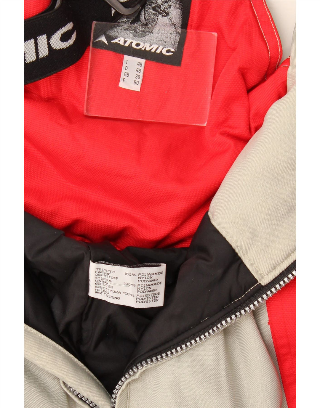 Atomic Herren Graphic Ski 2-teiliges Set UK 38 Mittelgrau Farbblock