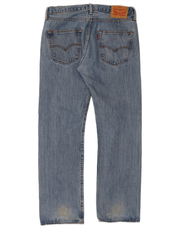 Levi's Herren 501 Straight Jeans W32 L30 Blaue Baumwolle