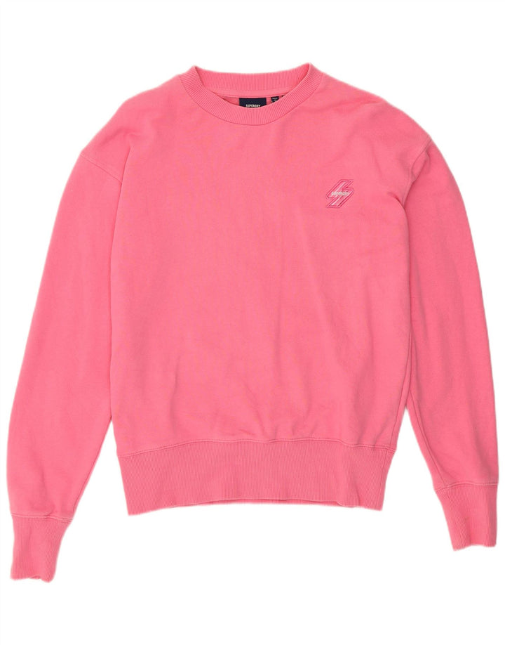 Superdry Damen-Sweatshirt in Übergröße, Größe S, Rosa, Baumwolle