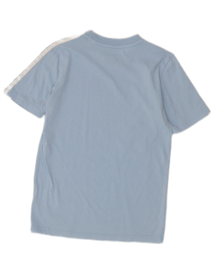 ADIDAS T-Shirt-Oberteil für Jungen, 11–12 Jahre, blaue Baumwolle