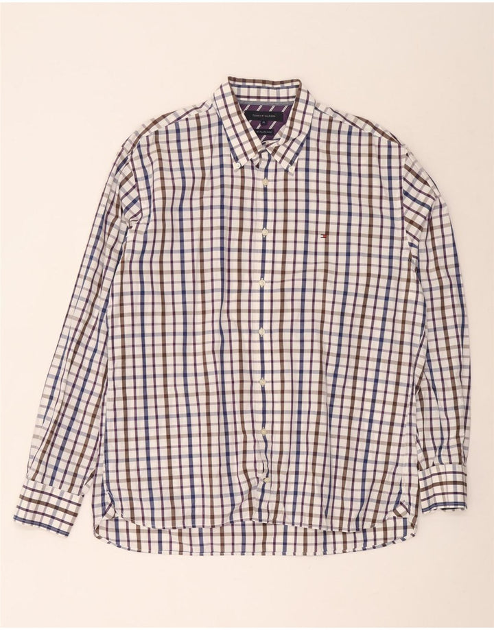 Tommy Hilfiger Herrenhemd XL, mehrfarbig, kariert, Baumwolle