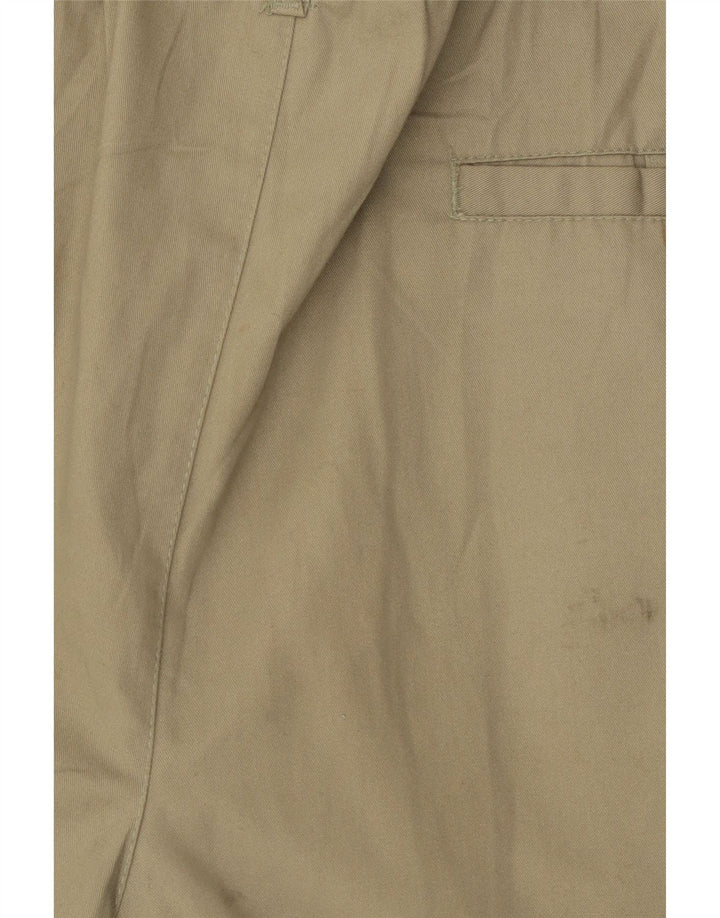 Vintage Damen Pegged Chino Shorts IT 46 Large W32 Khaki Polyester