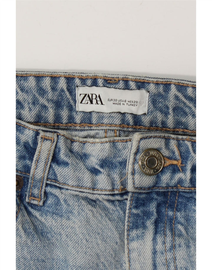 Zara Damen Loose Jeans EU 38 Small W28 L29 Blau