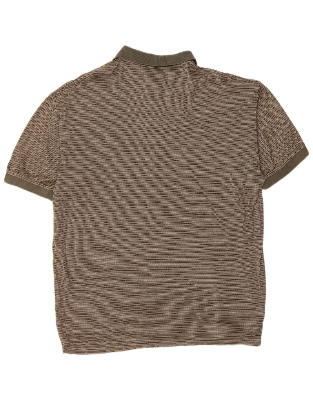 IZOD Herren-Poloshirt, mittelgroße Khaki-gestreifte Baumwolle