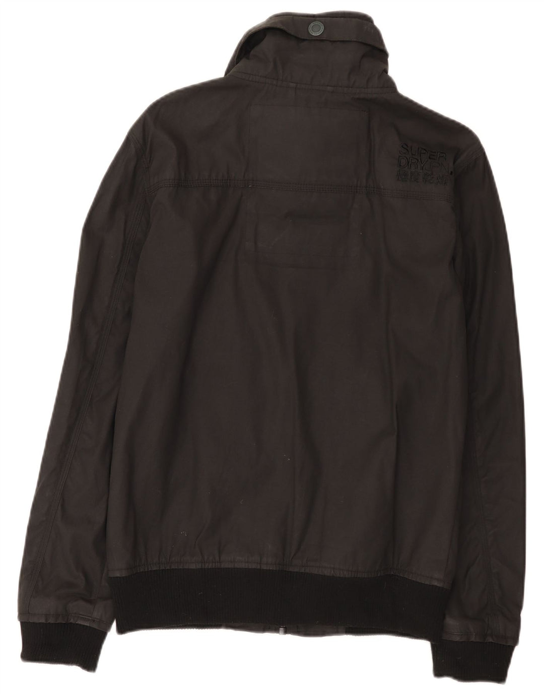 Superdry Herren Bomberjacke UK 38 Mittelschwarze Baumwolle
