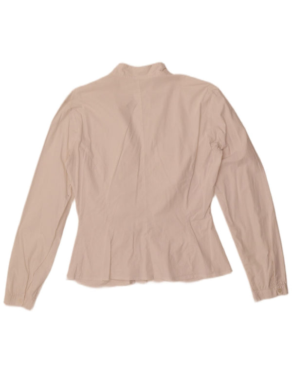 Benetton Damen Hemdbluse UK 16 Large Weiß