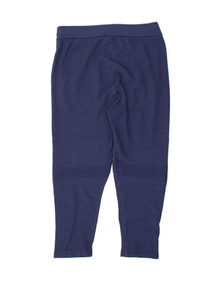 ADIDAS Womens Tracksuit Trousers UK 16/18 Large Navy Blue Polyester Vintage Adidas and Second-Hand Adidas from Messina Hembry 