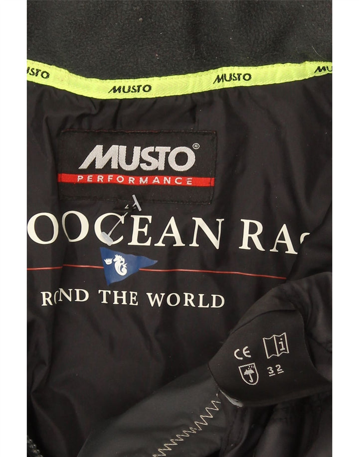 Musto Herren-Windbreakerjacke mit Kapuze, UK 40, Größe L, aus schwarzem Nylon