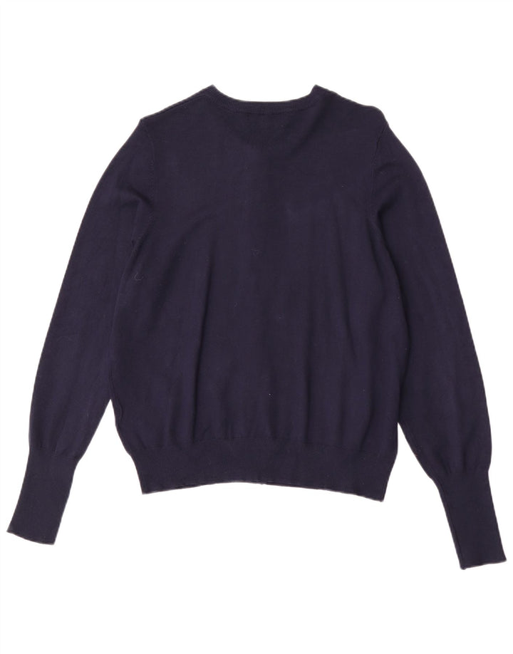 Marks & Spencer Damen-Cardigan-Pullover UK 16 Large Marineblaue Viskose