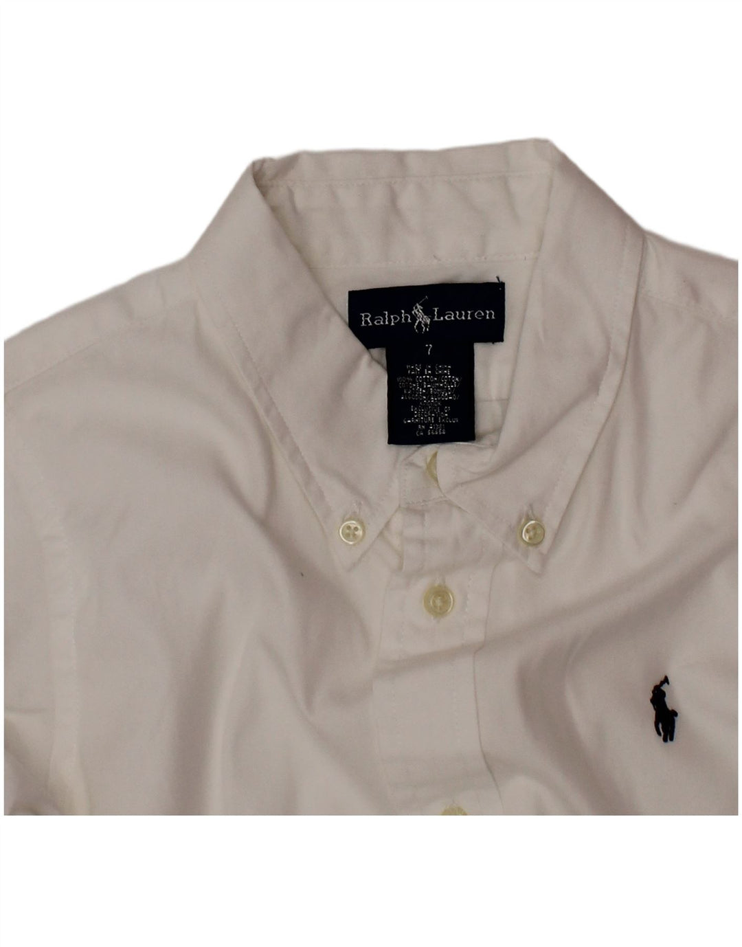 Ralph Lauren Hemd für Jungen, 6–7 Jahre, weiße Baumwolle