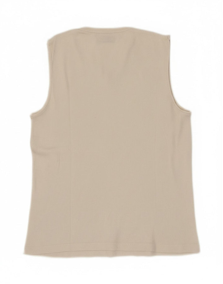 LEVI'S Womens Vest Top UK 12 Medium White