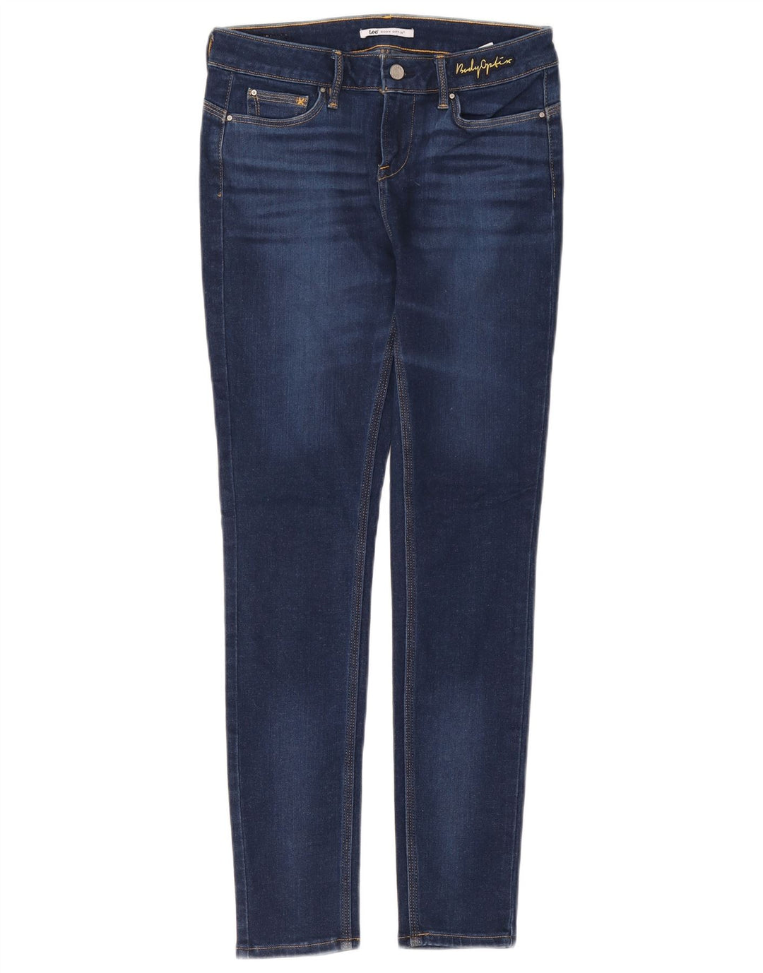 LEE Damen Skinny Jeans W28 L29 Blaue Baumwolle