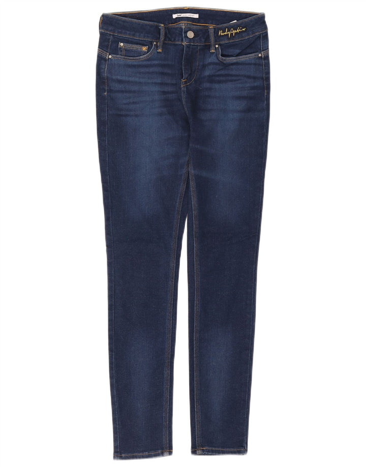 LEE Damen Skinny Jeans W28 L29 Blaue Baumwolle