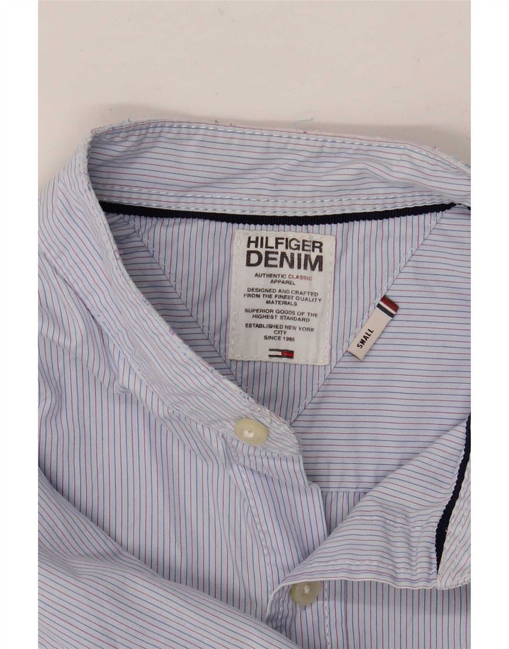 Tommy Hilfiger Herrenhemd, klein, blau, Nadelstreifen
