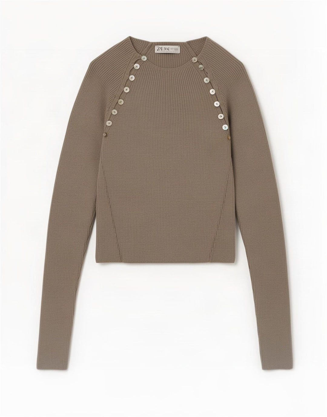 Zara Damen Crop Bluse Top UK 12 Mittelgraue Viskose