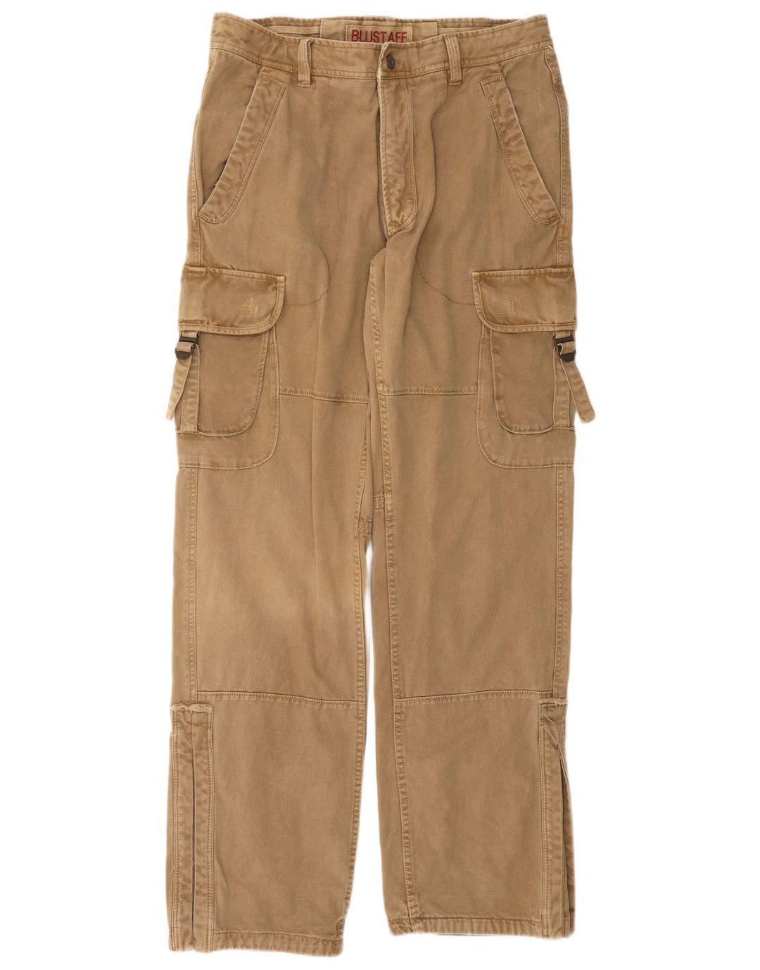 Blustaff Herren gerade Cargohose IT 52 XL W38 L34 Beige Baumwolle