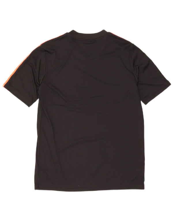 Adidas Aeroready T-Shirt für Jungen, 15–16 Jahre, schwarzes Colourblock-Polyester