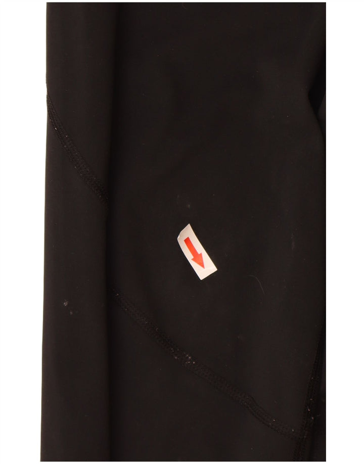 Nike Womens Graphic Leggings UK 10 Small Schwarz Polyester
