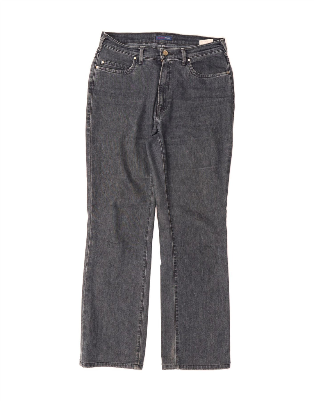 TRUSSARDI Womens Bootcut Jeans W29 L28 Navy Blue Cotton Vintage Trussardi and Second-Hand Trussardi from Messina Hembry 