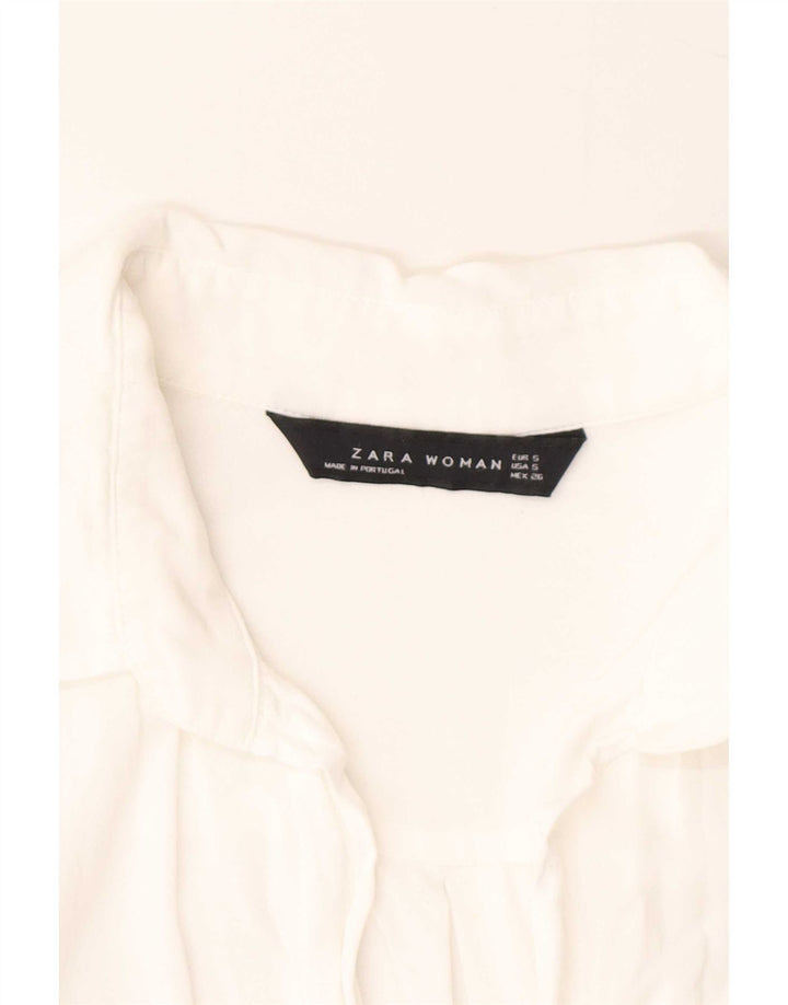 Zara Damenhemd UK 10 Small White