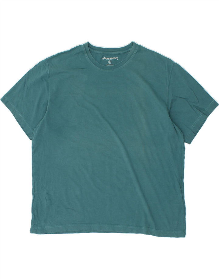 EDDIE BAUER Mens T-Shirt Top XL Blue Cotton Vintage Eddie Bauer and Second-Hand Eddie Bauer from Messina Hembry 