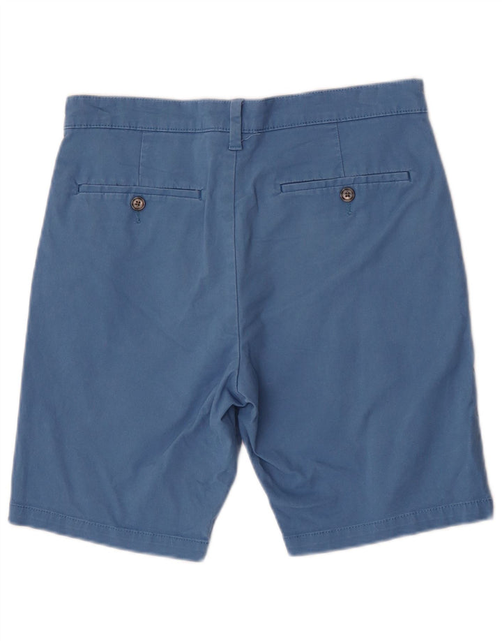 Marks & Spencer Herren Chinoshorts W30 mittelblaue Baumwolle