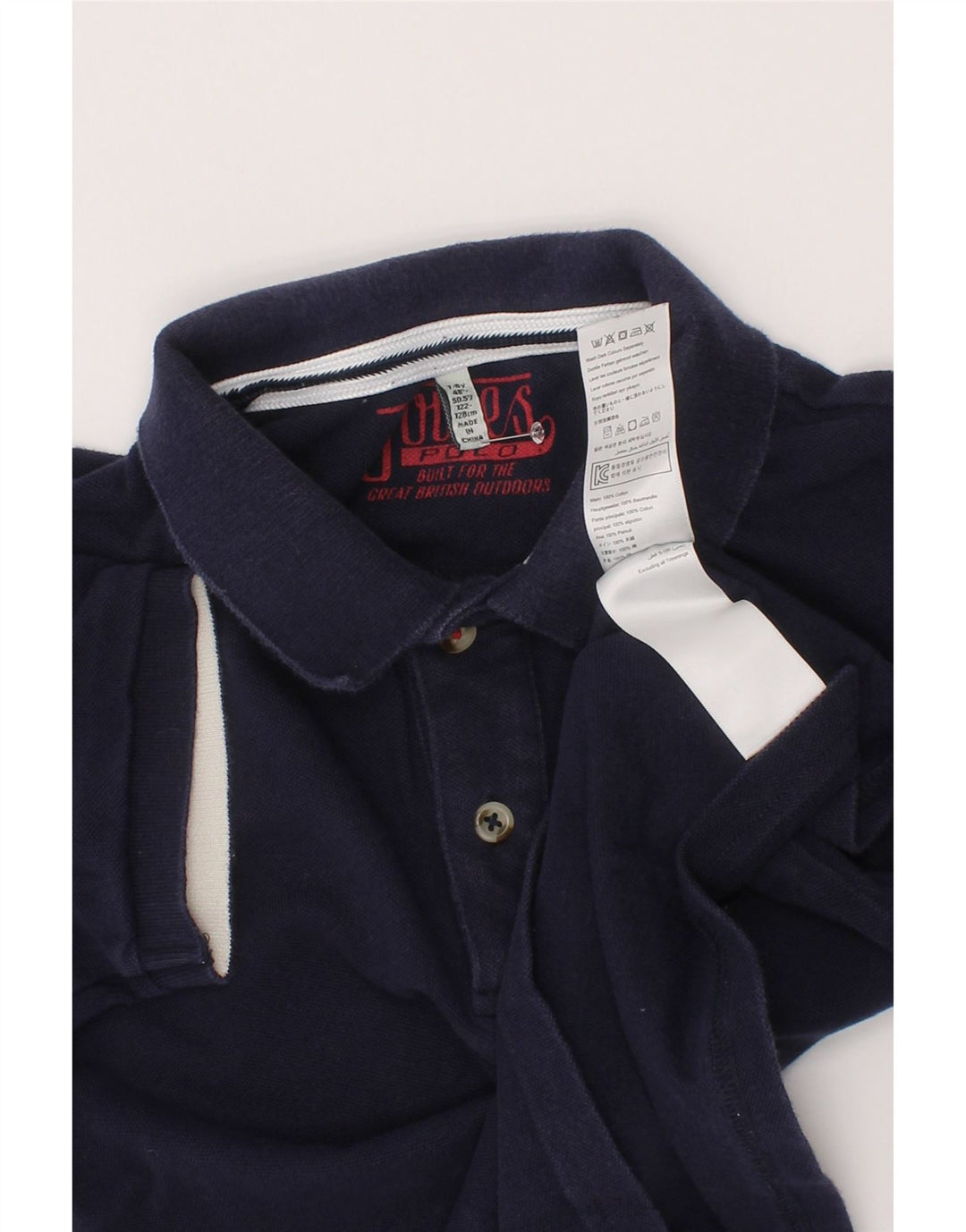Joules Poloshirt für Jungen, 7–8 Jahre, marineblaue Baumwolle