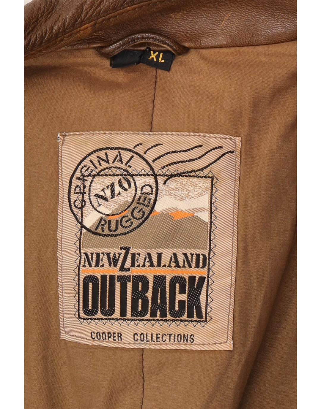 Outback Herren Lederjacke UK 42 XL Braunes Leder