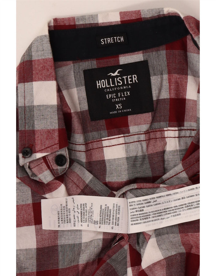 Hollister Herrenhemd XS Mehrfarbig kariert aus Baumwolle