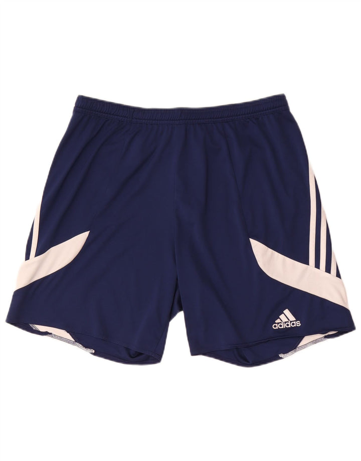 Adidas Herren Climalite Sportshorts, groß, marineblau, Farbblock-Polyester